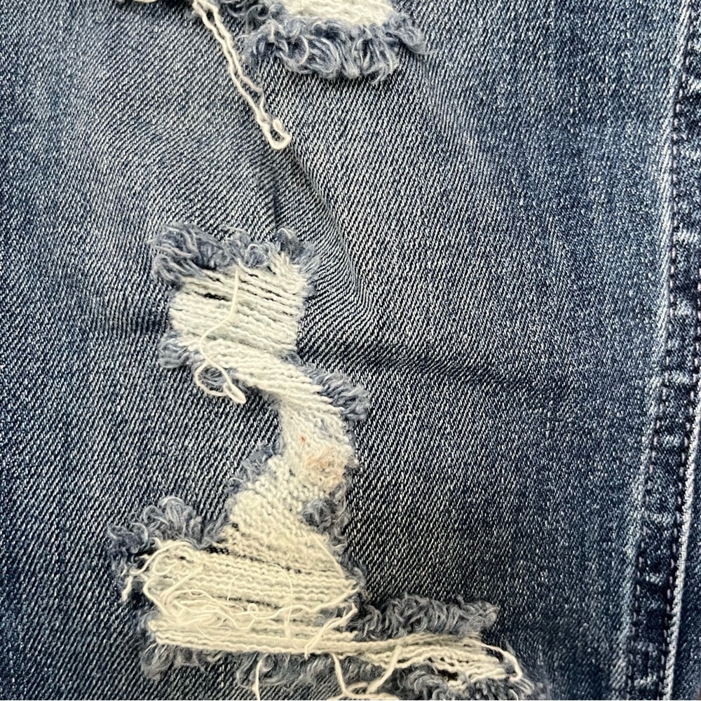 Mother Mid-Rise Dazzler ankle fray denim jeans weekend warrior 26 27 *READ* - Picture 10 of 12